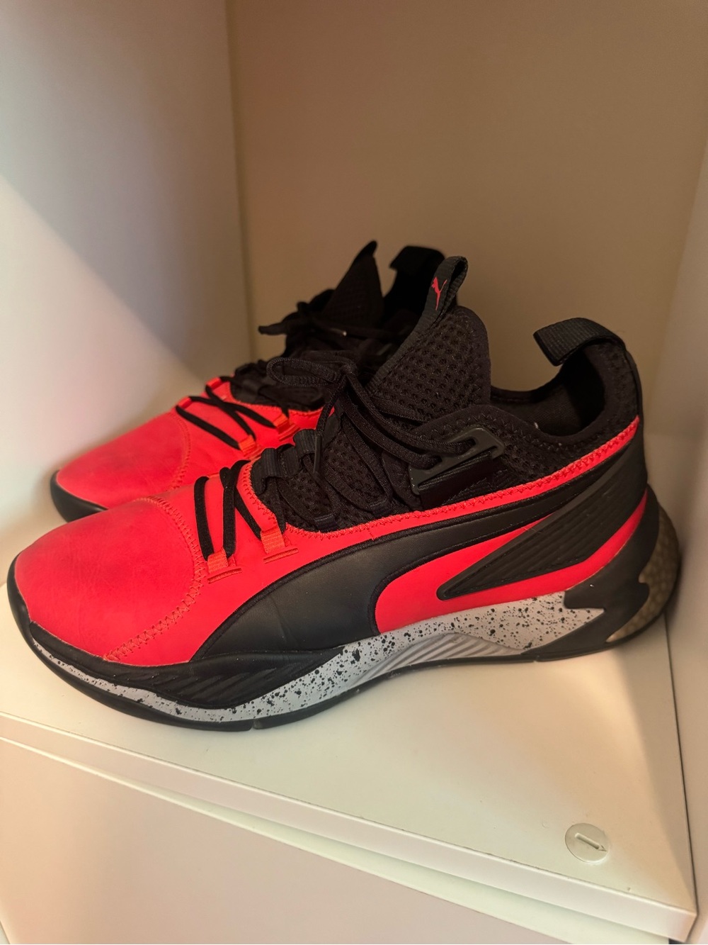 Puma Men’s Red and Black Athletic Sneakers